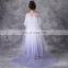 Snow Queen 2 Dress for Girls Formal Birthday Frock Sequins Cloak Kids Party Dress Elsa Dress Magic Wand Cosplay Princess Costume