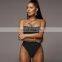 Black lingerie Cotton One shoulder Mujer Bodysuits for Women