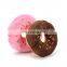 Donut shaped pet toy plush stuffed squeaky eco dog donut toy