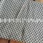 50DB41 100% acrylic knit fabric waffle black white knit blanket