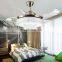 Invisible modern minimalist LED ceiling fan light fan lights living room bedroom home brand