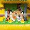 Jungle Themed Inflatable Carnival Game Set Big Mouth Baseball Basketball Hoverball Games For Events