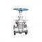 China factory PN16 DN50 water seal stainless steel body gate valve gearbox