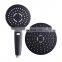 Chromed ABS plastic high pressure water saving bathroom overhead shower head and handheld shower head