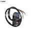 Universal 5V2A handle bar switch blue light ON-OFF button motorcycle handlebar switches with USB charging