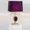 New Arrival Luxury Natural Rose Quartz Pink Crystal Stone Table Lamp For Bedroom