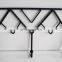 Simple idea triangle stainless steel black clothes wall hanger