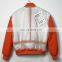 Factory Outlet 2021 Christmas Customized Orange Nylon Transparent Tpu Fabric Jacket Waterproof Bomber Jacket