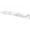 Wall Mounted Clear Acrylic Wine Glass Holder Rack for Kitchen