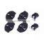 Autoaby Black Red Blue For Tesla Model 3 Y Door Lock Cover Protector Latches Door Stopper Cover Set 6 Interior Accessories