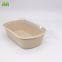 New Hot Disposable Biodegradable  Single compartment salad box Bagasse Food Box Take away Sugarcane container