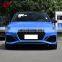 Ch Brand New Material Seamless Combination Taillights Exhaust Auto Parts Bumper Body Kits For Audi A5 2021 To Rs5
