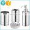 China manufacturer mix colors plastic stainless steel 4pcs set hotel balfour acrylic bathroom accessories