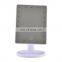 Portable cosmetic touch makeup mirror square makeup led mirror light