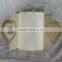 Wholesale Gatefold Silver Embossed Heart-shaped Design Wedding Invitation Card