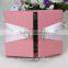 Luxury Ribbon and Rhinestone Buckle Silk Box Wedding Invitation