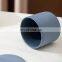 Custom Matte Candle Vessels Ceramic Embossed Logo Empty Candle Container In Bulk Wholesale Candle Jar