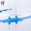 Heavy duty portable plastic garment rack clothes rail with wheels