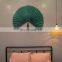 Hot Selling Extra-large Teal Bamboo Wall Decor Folding Fans, Woven Wall Hanging Accent for Boho Apartment Vietnam Supplier
