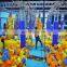Factory adult kids ninja course big indoor trampoline park equipment with foam pit