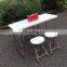 Factory price foldable round  folding table and chairs