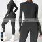 Fashion Tracksuit Custom Workout Wear Fitness Sports Bodysuit Long Sleeve Fleece Warm Jumpsuits Women One Piece Yoga Jumpsuit