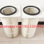 Plasma cutting machine square flange dust filter element flame retardant coated polyester fiber dust filter cartridge 325*1000
