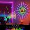 Fireworks LED Strip Lights Holiday Decoration Colorful Music Sync Fireworks LED Light Firework For Room Party