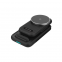 Magnetic charger earphone plug-in 3-in-1 folding phone holder built-in connection line 15W (MAX) magnetic charging station