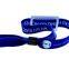 Contactless NATG213 144Bytes One Time Used Woven Rfid Wristband Custom Rfid Fabric Wristbands for Amusement Park