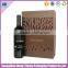 Customized wholesale elegant hand made unfinished wooden wine box