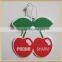 Eco-friendly paper car air freshener	with customized logo