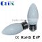 CE RoHS Certification LED Candle bulb C30 160degree Ceramic housing bulb 3000K 5W LED C37 Bulb 2835smd AC220-240V C30 Candle LED