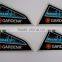 custom colorful embossing silk screen printing sticker