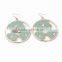 flower shape hoop earring