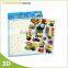 Safe printing 3d epoxy resin sticker