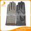 2016 New style ladies leather-cloth winter gloves with supersoft polyester lining