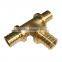 PEX brass fiting/sliding fittings (equal tee)