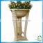 Sculpture carved marble plant stand
