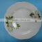 daily use ceramic porcelain dishes plate with flower design