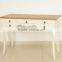 Classic European Style White or Natural Bedroom Rectangular Beside Table /Desk (DT-1032-OAK)