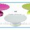 wholesale cheap wedding party metal round plates cake serving plate