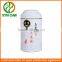 China supplier food grade airtight double lid round tea tin can