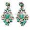 teenage fashion jewelry high quality fashion europe jewelry blue pendant costume earring