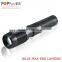 POPPAS 6618 rechargeable zoom led flashlight