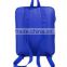 2016 handled students travel bag style blue durable canvas weekender bag