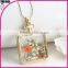 Photo frame necklace square pendant with beautiful flower necklace