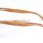 JMP608 Big Plastic Frame 100% UV400 Protect Zebra Wood Temple/Arm Sunglasses