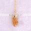 Popular Natural Stone Necklaces For Women Quartz Gem Stone Crystal pendant Necklace--OEM welcome