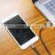 New Arrivel Wooden Shell USB Cable Round Leather Charging Cable For iphone5/5S/6/6Plus/ipad Date Cable